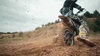 Motorcycle Off Roading Fun Drone Shots