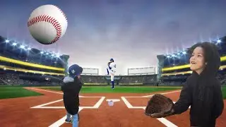 Джейс и Джоджо выбили хоумраны в нашей бейсбольной игре!