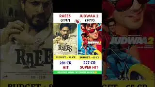 Raees Vs Judwaa 2 Movie Comparison | Box Office Collection #viral #shorts #raees #srk