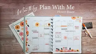 Monthly Plan With Me - Flower Power | July 2024