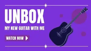 VLOG: Unboxing My New Black Yamacel Guitar - First look and my reactions.