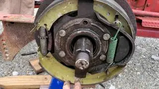 Installing brakes 8n Ford tractor