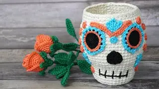 CALAVERA EN CROCHET, LA CATRINA
