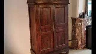 Teakhouten buffetkast gemaakt van oud hout.