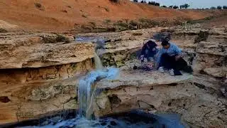 #مشاهدةــ للمياه الجارية في وادي الشومر /بلدة#عمراوة