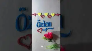 Ozlem ❤️Name Sand Art |Satisfying sand calligraphy #sandart #asmr #sandwriting #Ozlem