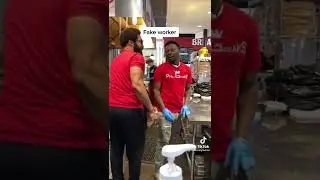 Fake worker  (prank)