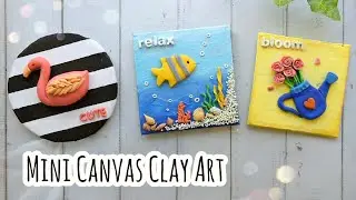 Clay Art On Canvas | 3D Clay Painting | Air Dry Clay Crafts | Clay Craft Ideas