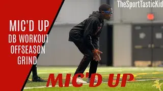 Mic'd up DB training, Indoor work-out & tour of the Cardinals complex football Offseason grind!