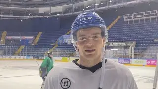Max Krogdahl happy to have ice again