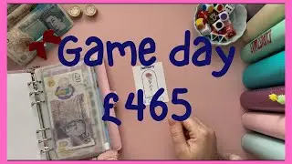 Savings challenge game day 💛 Cash stuffing &pound;465 💛 Making saving money fun 💛 Uk Budgeter 💕