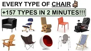 Every type of CHAIR +157 in 2 Minutes! 🛋