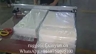 Easy operate semi automatic facial tissue plastic bags sealing machine