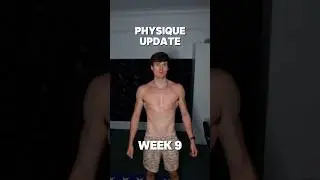 90 day body transformation - Week 9 physique update! #bodytransformation #gym