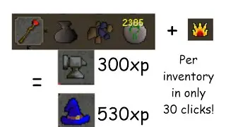 30 Clicks per Inventory - Superheat Mithril Method - OSRS