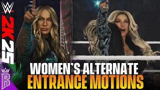 WWE 2K25: Women's Alternate Entrance Motions #WWE2K25