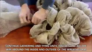 Fringed Poly Jute Wreath