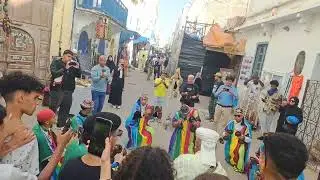 @GnaouaCulture Procession through the streets of Essaouira