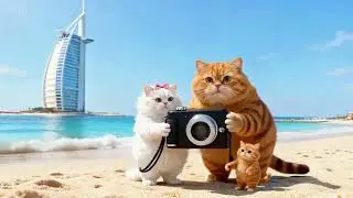 Sand, Sky, and Cats| An Orange Cat Family's Dubai Story