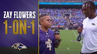 Junior Reporter Interviews Zay Flowers & Learns Dance Moves | Baltimore Ravens