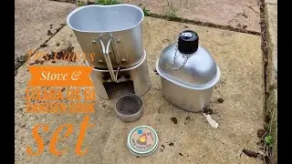 Lixada US GI Canteen & Des Cattys Stove