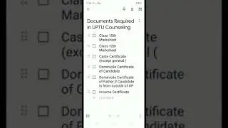 Essential Documents required in UPTU/UPSEE/AKTU counseling 2020