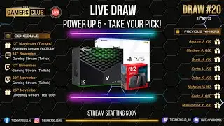 Live Draw - Power Up 5 - Take Your Pick!