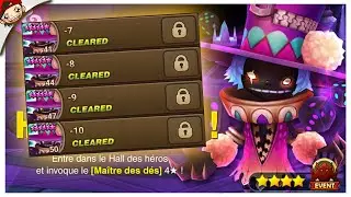 🔴MONTE HOH STAGE 10 F2P TEAM -  Dark Dice Magician - Summoners War FR