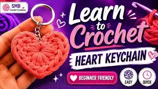 Make T-Shirt Yarn Heart Keychains In 5 Mins ❤️