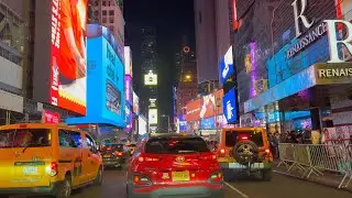 NYC Christmas Drive 2024 ✨5th Avenue, Rockefeller Center, Times Square