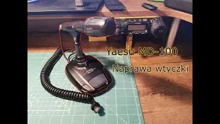 Mikrofon stołowy Yaesu - MD - 100. Naprawa uszkodzonej wtyczki