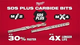 Milwaukee&reg; M2&trade; & MX4&trade; SDS Plus Carbide Drill Bits