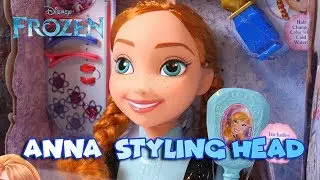 Anna Style Head - Disney frozen anna styling head toy review and unboxing.