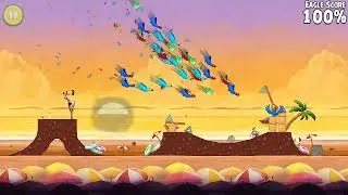 Angry Birds Rio Golden Beachball (Mighty Eagle 100%) (player00713)