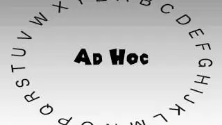 How to Say or Pronounce Ad Hoc
