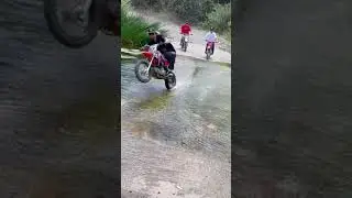 He Almost Sunk His Dirt Bike In River!