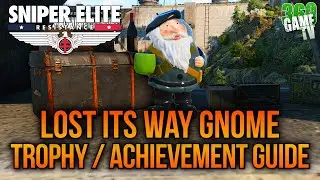 Sniper Elite Resistance Lost its way Gnome Trophy / Achievement Guide (Find French Resistance Gnome)