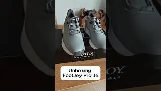 unboxing footjoy prolite