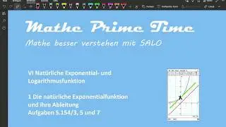 Natürliche Exponential- und Logarithmusfunktion #2 - Aufgaben S.154/3,5,7 Q11 BY LAS