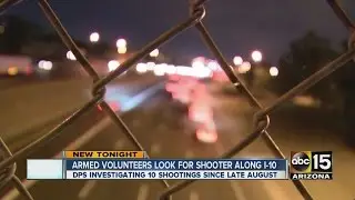 Armed volunteers look for shooter along I-10