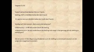 hypothese toetsen 1/3  (VWO Wiskunde A)