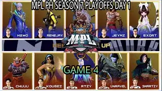 (ENGLISH) NXP VS WORK [GAME 4] | NEXPLAY ESPORTS VS WORK AUSTER FORCE | MPL-PH S7 PLAYOFFS DAY 1