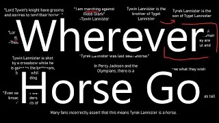 Tyrek Lannister is not a Horse - ASOIAF Theories