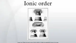 Ionic order