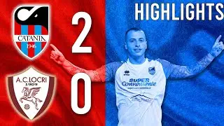 CATANIA LOCRI 2-0 HIGHLIGHTS #cataniassd #locri #calciocatania #meliordecineresurgo #seried