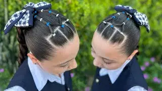 Idea de peinado para la escuela 💙