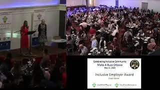 Finance Canada: Inclusive Employment Champion Award at LiveWorkPlay Make A Buzz Ottawa, 11 May 2023