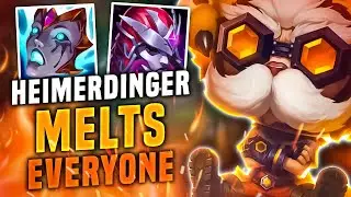 ROASTING ENEMY TEAM WITH THIS BUILD ! HEIMERDINGER OTP