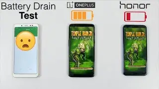OnePlus 6 Vs Honor 10 Battery Drain Test [0-100%] | CRUSHED IT🔥🔥