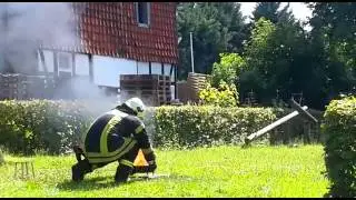 Fettbrand Explosion Tag der Jugendfeuerwehr Weddingen